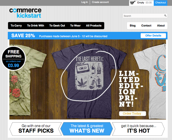 Commerce Kickstart screenshot